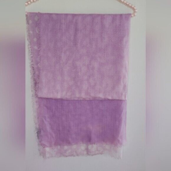 Gucci Ombre Leopard Pink Purple Scarf - Picture 5 of 11